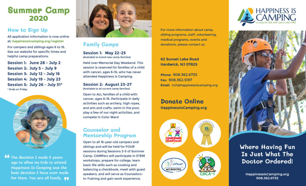Happiness Is Camping Summer Camp For Children With Cancer - 